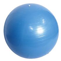 Bola Azul 65 cm Fitness para Pilates Yoga Ioga Fisioterapia Ginástica Alongamento Plástico