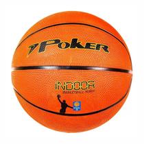 Bola Basquete Poker Oficial Mirim Indoor N.5 Unissex Laranja