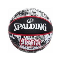 Bola Basquete Spalding Graffiti Preta e Vermelha Bola Basquete Spalding Graffiti Preta e Vermelha