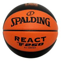 Bola Basquete Spalding React TF 250 All Surface Tam 6 Bola Basquete Spalding React TF 250 All Surface Tam 6