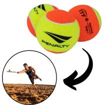 Bola Beach Tennis Penalty Kit com 3 Unidades Profissional