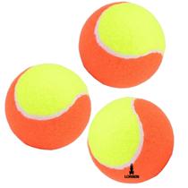 Bola Bolinha Beach Tennis Tênis Praia Pack 3 Unidades Laranja e Amarelo - GT6009-O Lorben