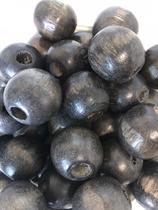 BOLA BOLINHA DE MADEIRA COM FURO - 100 UNIDADES ARTESANATO r24.1