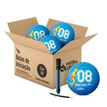 Bola borracha iniciação infantil premium 08 com bomba - 04un