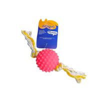 Bola Brinquedo Borracha Pet Cravinho Mini Com Corda