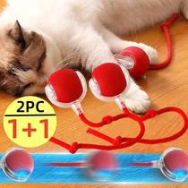 Bola Brinquedo Interativo Gato Bola Auto Elétrica Rolamento com cauda recarregavel
