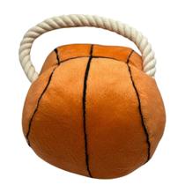 Bola Brinquedo Pelúcia Basquete Com Puxador Cães Pet Bola Brinquedo Pelúcia Basquete Com Puxador Cães Pet