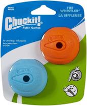 Bola Cachorro Chuckit The Whistler Small Pequeno c/ 2 unid