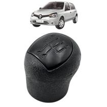 Bola Câmbio Manopla Clio Hatch Sedan 2005 Até 2011 2012 2013 Preto Ré Frente
