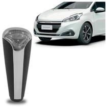 Bola Cambio Peugeot Automático Preta e Cromada
