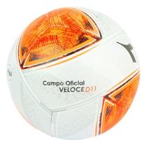Bola Campo Diadora Veloce D11 Cor Branco/preto/vermelho