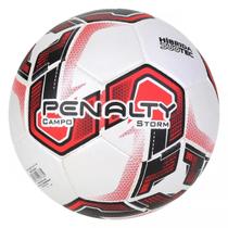 Bola campo Penalty Storm Xxi - unissex - branco+vermelho+preto