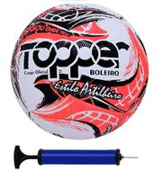 Bola Campo Topper Boleiro Vermelha + Bomba de ar