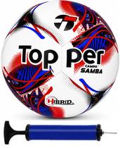 Bola Campo Topper Samba Hybrid Oficial Treino Jogo + Bomba de Ar Bola Campo Topper Samba Hybrid Oficial Treino Jogo + Bomba de Ar