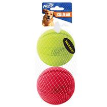 Bola clássica Nerf Dog Toy para cães com guincho interativo de 3,8 polegadas