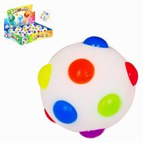 Bola Colorida com Luz LED 6cm Ball Min Art Brink Brinquedo Infantil Divertido