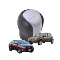 Bola da Alavanca do Câmbio Preta Lente Prata Metálico Celta Prisma Corsa Classic Bola da Alavanca do Câmbio Preta Lente Prata Metálico Celta Prisma Corsa Classic