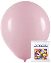 Bola de aniversario 6,5 - rosa claro redondo - ART LATEX