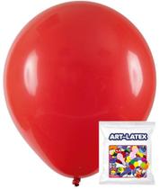 Bola de aniversario 6,5 - vermelha - redondo - ART LATEX