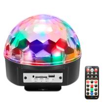 Bola de Balada Festa Led Giratória com Bluetooth e Usb