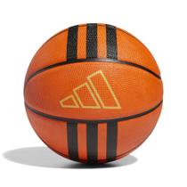 Bola De Basquete Adidas 3-Stripes Rubber X3 Cor: Laranja E Preto