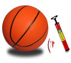 Bola de Basquete Basketball Oficial 7 com Bomba de Ar e Bicos - Fullcommerce