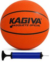 Bola de Basquete Kagiva Oficial para Treinos e Jogos + Bomba de Ar