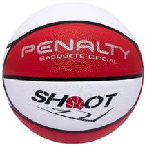 Bola de Basquete Modelo Shoot X Penalty Vermelho Branco Adulta Treino Indoor Outdoor Basquetebol