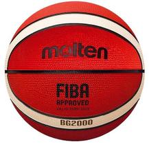 Bola de Basquete Molten B7G2000 Basketball Rubber Cover FIBA Approved Cor:Laranja/Marfim Bola de Basquete Molten B7G2000 Basketball Rubber Cover FIBA Approved Cor:Laranja/Marfim