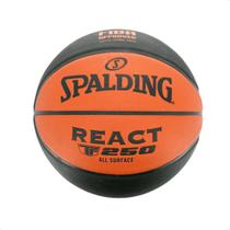 Bola De Basquete Oficial Spalding React TF-250 FIBA Indoor Bola De Basquete Oficial Spalding React TF-250 FIBA Indoor