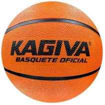 Bola de Basquete Oficial Tamanho 7 em Borracha Laranja para Jogo e Treino Kagiva