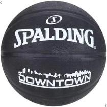 Bola De Basquete Spalding Downtown Black Original Tamanho 7 Bola De Basquete Spalding Downtown Black Original Tamanho 7
