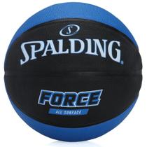 Bola de Basquete Spalding Force Tam 7 Preta e Azul