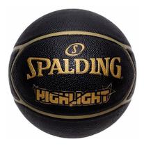 Bola de Basquete Spalding Highlight Star Gold NBA Versão Especial Borracha Tamanho 7 Original