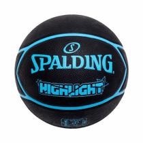 Bola de Basquete Spalding Highlight Star - Preto/azul Bola de Basquete Spalding Highlight Star - Preto/azul