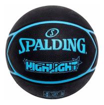 Bola De Basquete Spalding NBA Oficial Azul Blue Highlight Star Outdoor Esporte Original