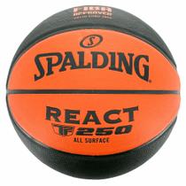 Bola de Basquete Spalding React Laranja Preto Bola de Basquete Spalding React Laranja Preto