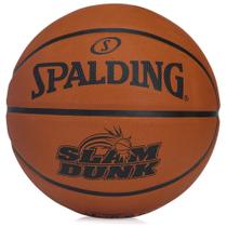 Bola de Basquete Spalding Slam Dunk Tam 7 Borracha Laranja