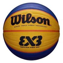 Bola De Basquete Wilson Fiba 3x3 Replica - Amarela E Azul