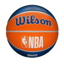 Bola de Basquete Wilson NBA New York Knicks Team Tiedye - 7 - Azul e Laranja