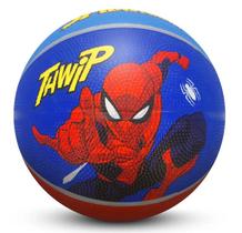 Bola De Basquetel Infantil Roppe Marvel Homem Aranha Azul e Vermlelho Tamanho 3