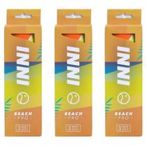Bola de Beach Tennis Inni Beach Pro Pack com 3 Tubos