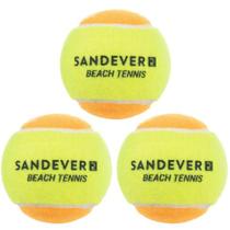 Bola de Beach Tennis Sandever kit c/ 3 unid Homologado ITF