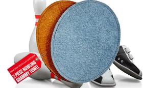 Bola de boliche Shammy Towel Strikeclub em couro de formato oval Bola de boliche Shammy Towel Strikeclub em couro de formato oval