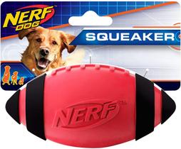 Bola de Borracha de Futebol Squeak para Cães Nerf Dog