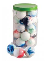 Bola de Borracha Lisa Marmorizada Para Pet 20 Pçs Bola de Borracha Lisa Marmorizada Para Pet 20 Pçs