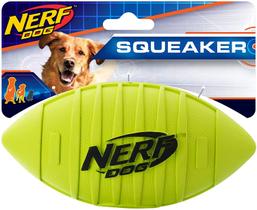 Bola de brinquedo de futebol americano para cães, Nerf Dog, feito de borracha.
