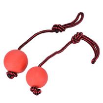 Bola de brinquedo para cães CoscosX de borracha natural com corda para treinamento