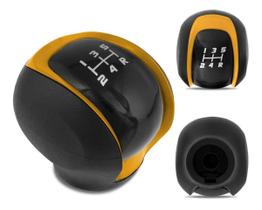 Bola de Cambio Fiat Argo 17/... Preto C/Aro Amarelo Tampa Preta Bola de Cambio Fiat Argo 17/... Preto C/Aro Amarelo Tampa Preta