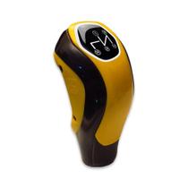 Bola de Cambio Kadman Amarela/Preta Resinada de 4 Marchas